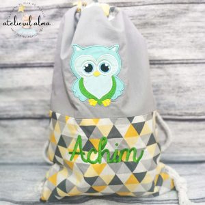 Rucsac personalizat bufnita