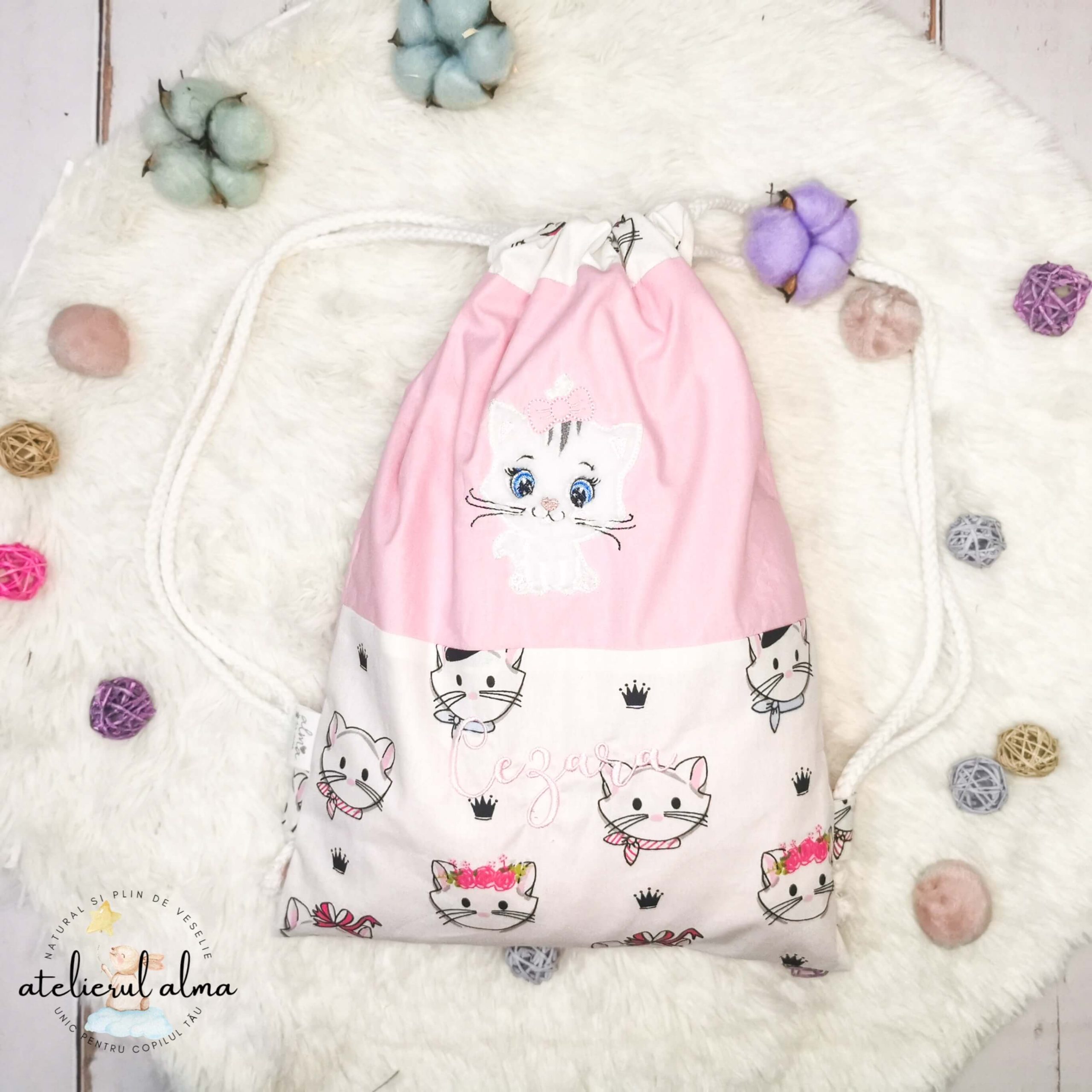 rucsac personalizat pentru gradinita sau cresa pentru copii si bebelusi