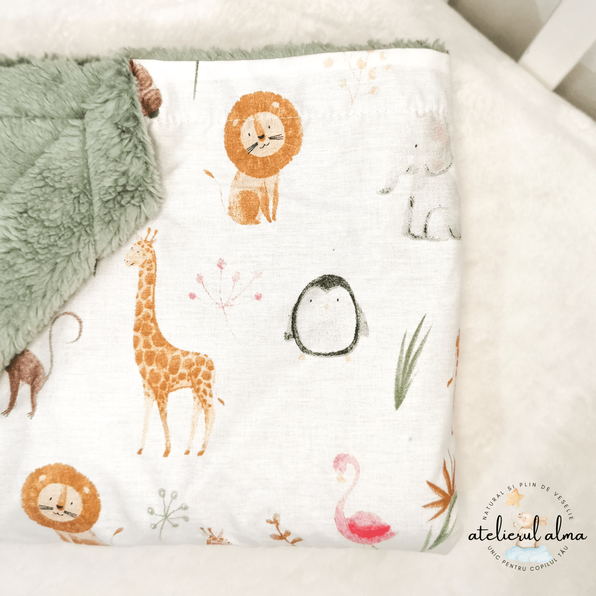 paturica minky, paturica plus bumbac, paturica pufoasa, produse pentru copii si bebelusi, paturici naturale si baby friendly, paturica din muselina personalizata pentru nou nascuti