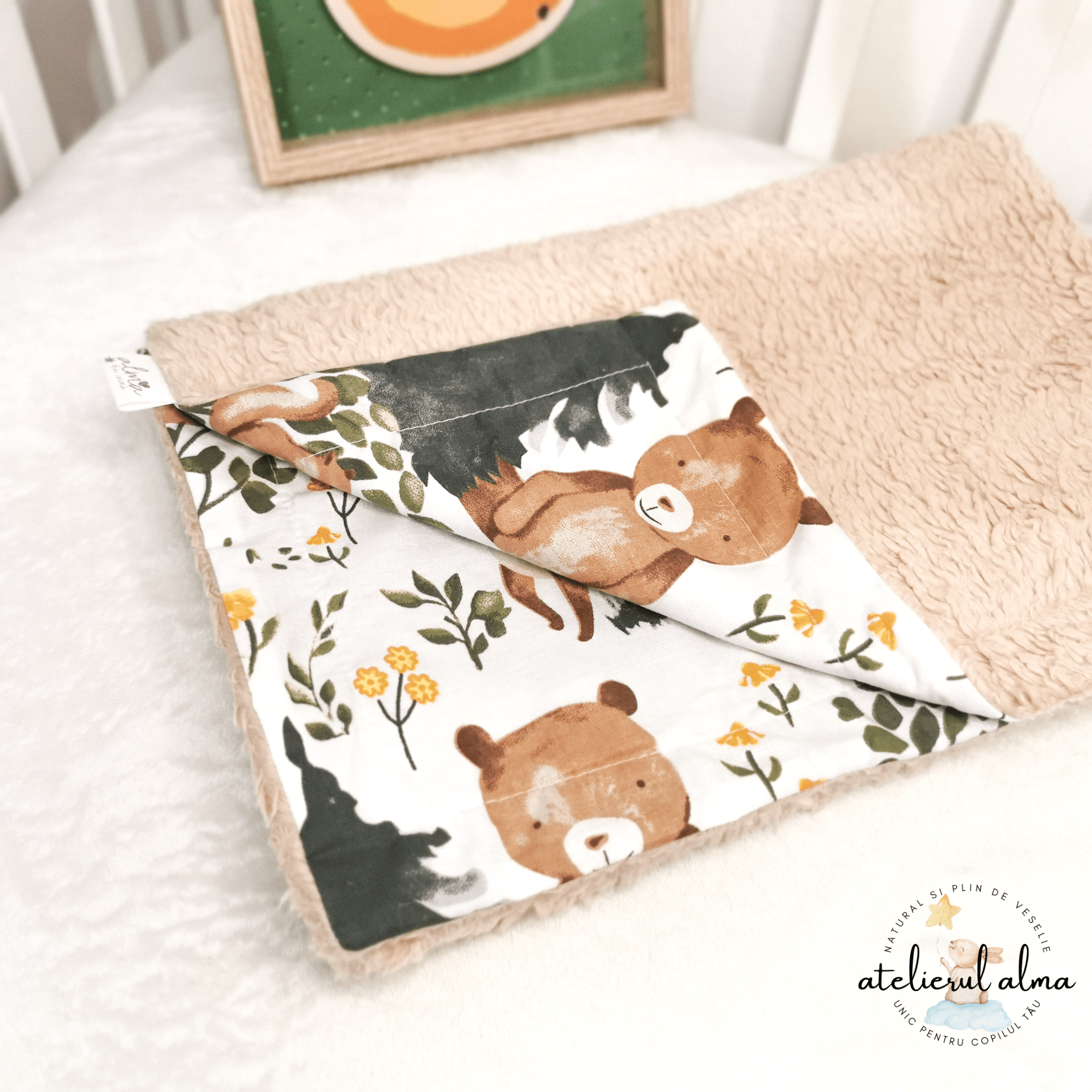 paturica minky, paturica plus bumbac, paturica pufoasa, produse pentru copii si bebelusi, paturici naturale si baby friendly, paturica din muselina personalizata pentru nou nascuti