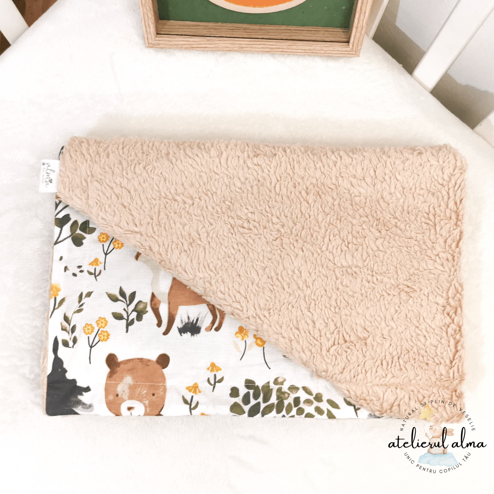 paturica minky, paturica plus bumbac, paturica pufoasa, produse pentru copii si bebelusi, paturici naturale si baby friendly, paturica din muselina personalizata pentru nou nascuti