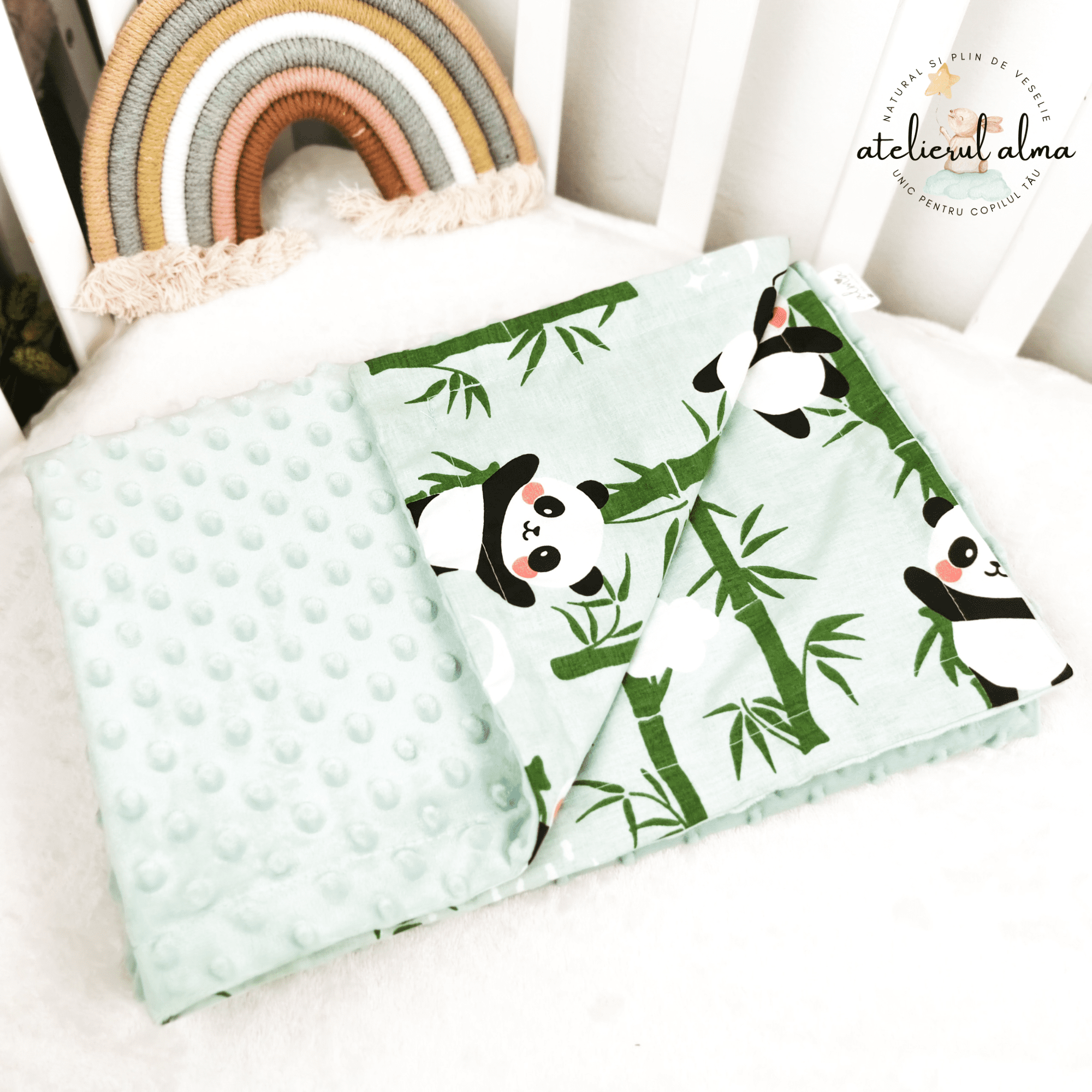 paturica minky, paturica plus bumbac, paturica pufoasa, produse pentru copii si bebelusi, paturici naturale si baby friendly, paturica din muselina personalizata pentru nou nascuti