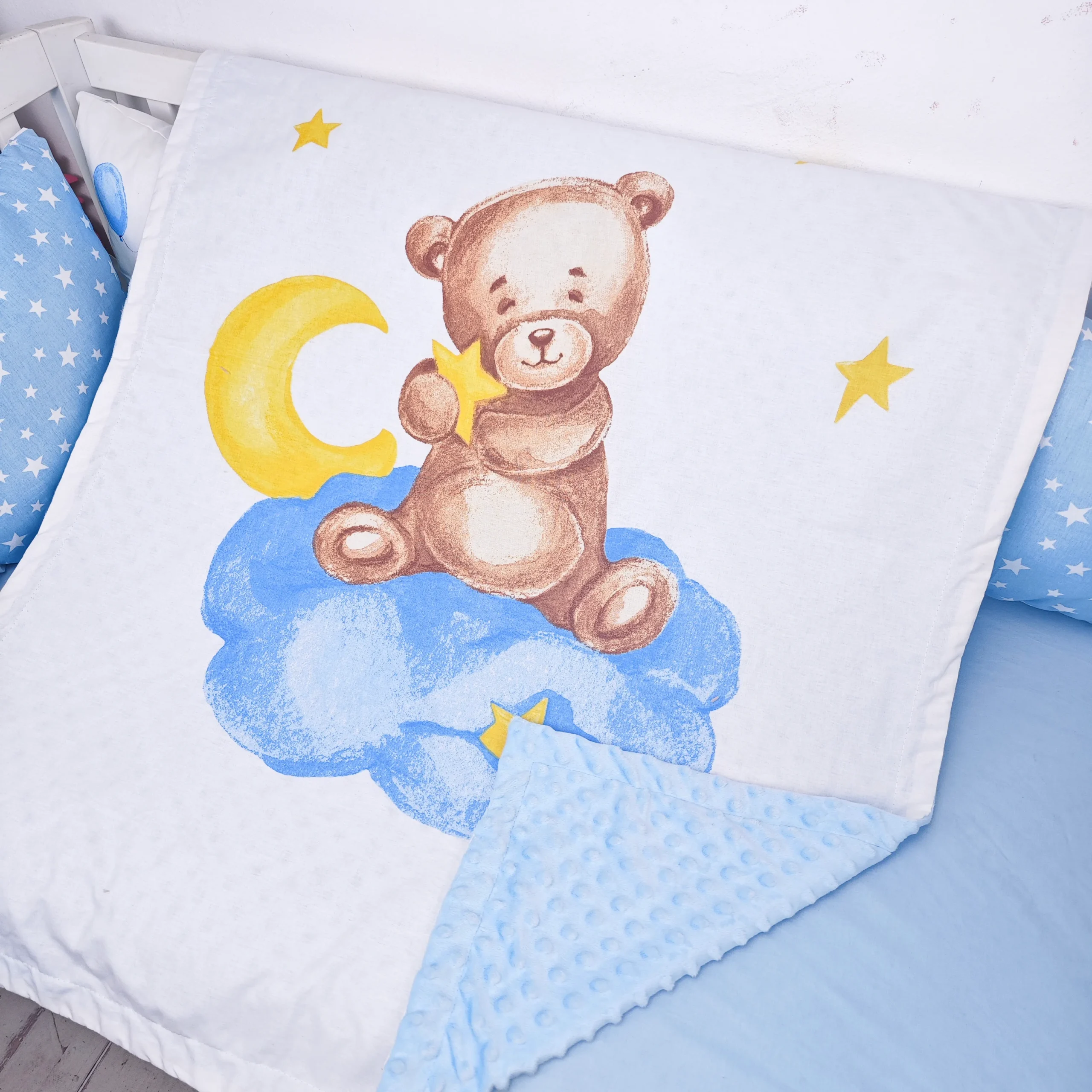 paturica minky, paturica plus bumbac, paturica pufoasa, produse pentru copii si bebelusi, paturici naturale si baby friendly, paturica din muselina personalizata pentru nou nascuti