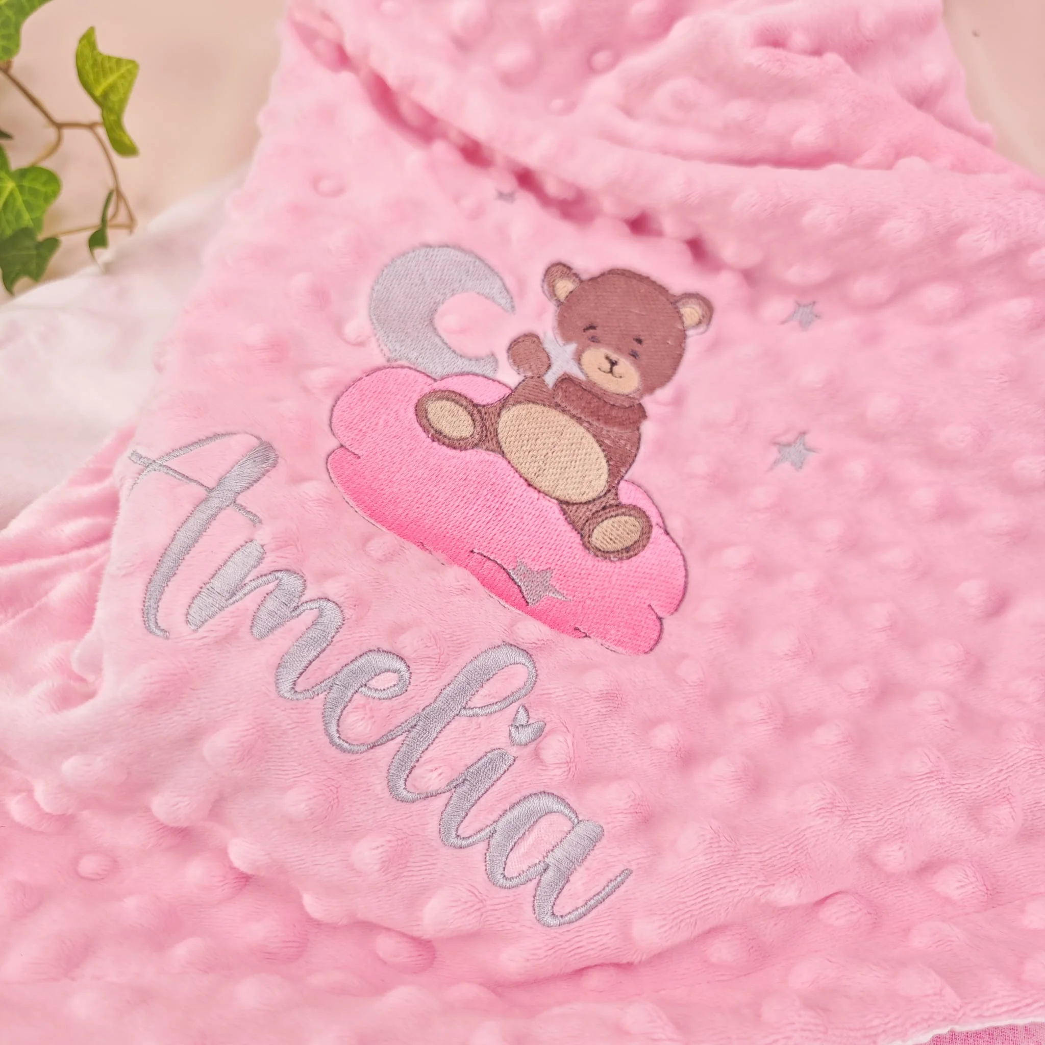 paturica minky, paturica plus bumbac, paturica pufoasa, produse pentru copii si bebelusi, paturici naturale si baby friendly, paturica din muselina personalizata pentru nou nascuti