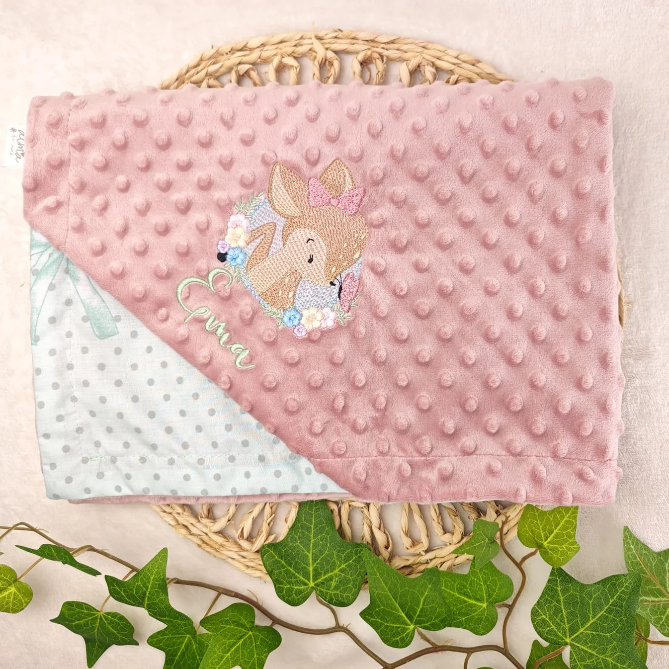 paturica minky, paturica plus bumbac, paturica pufoasa, produse pentru copii si bebelusi, paturici naturale si baby friendly, paturica din muselina personalizata pentru nou nascuti