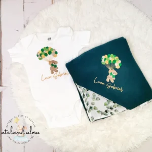 Set cadou muselina ursulet 2 piese