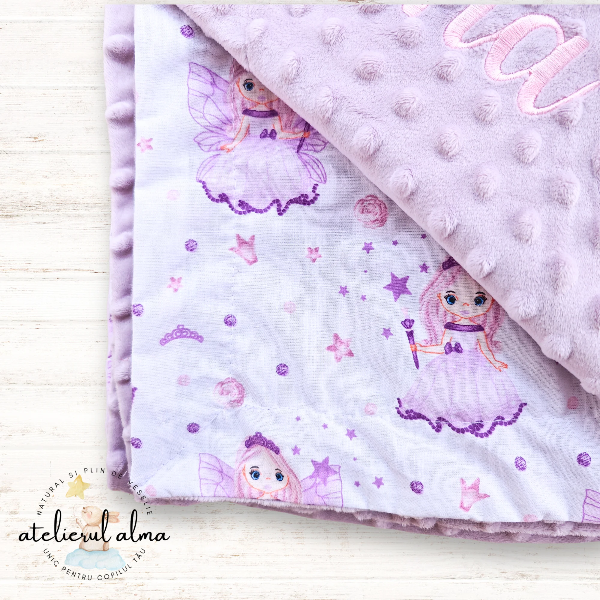 paturica minky, paturica plus bumbac, paturica pufoasa, produse pentru copii si bebelusi, paturici naturale si baby friendly, paturica din muselina personalizata pentru nou nascuti