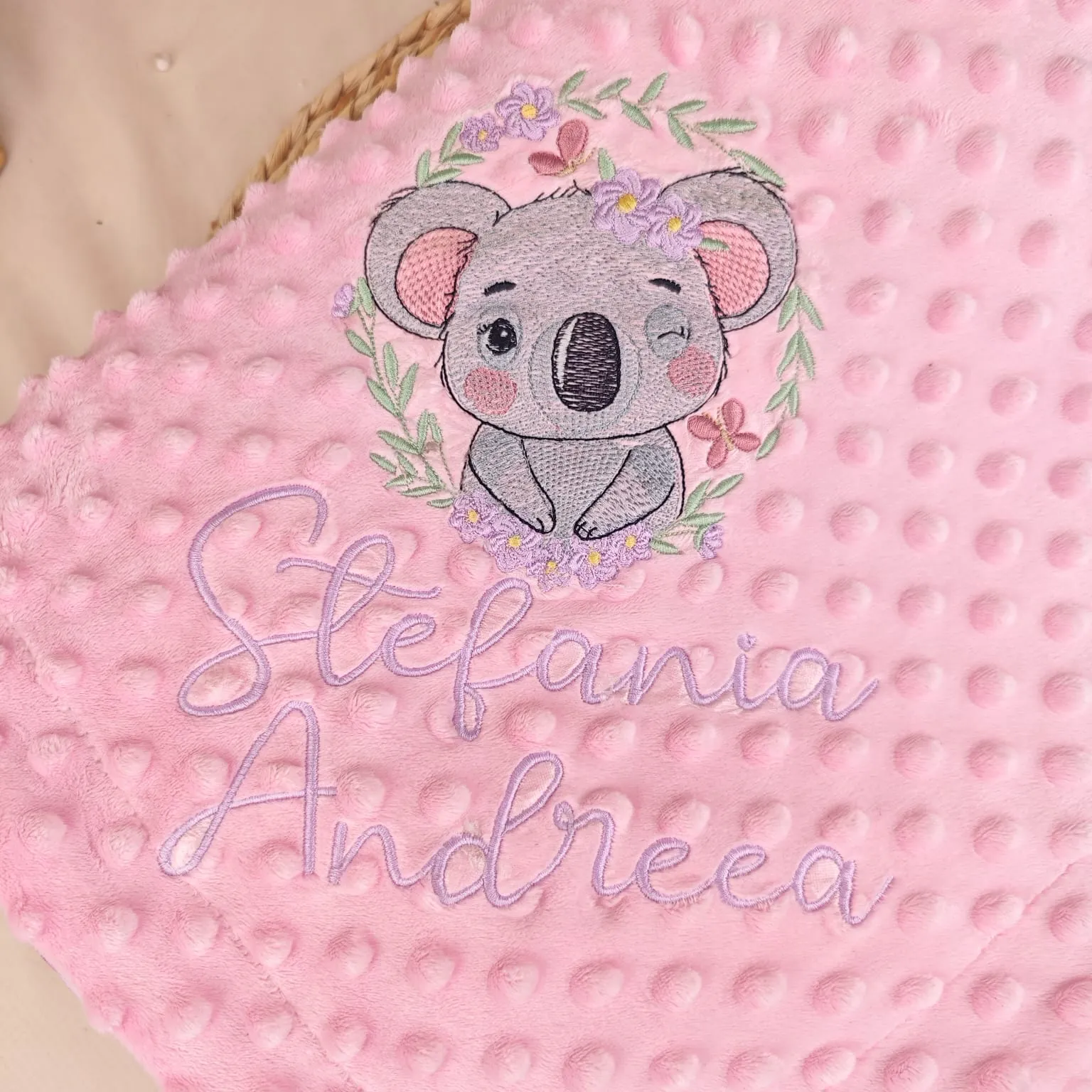 paturica minky, paturica plus bumbac, paturica pufoasa, produse pentru copii si bebelusi, paturici naturale si baby friendly, paturica din muselina personalizata pentru nou nascuti
