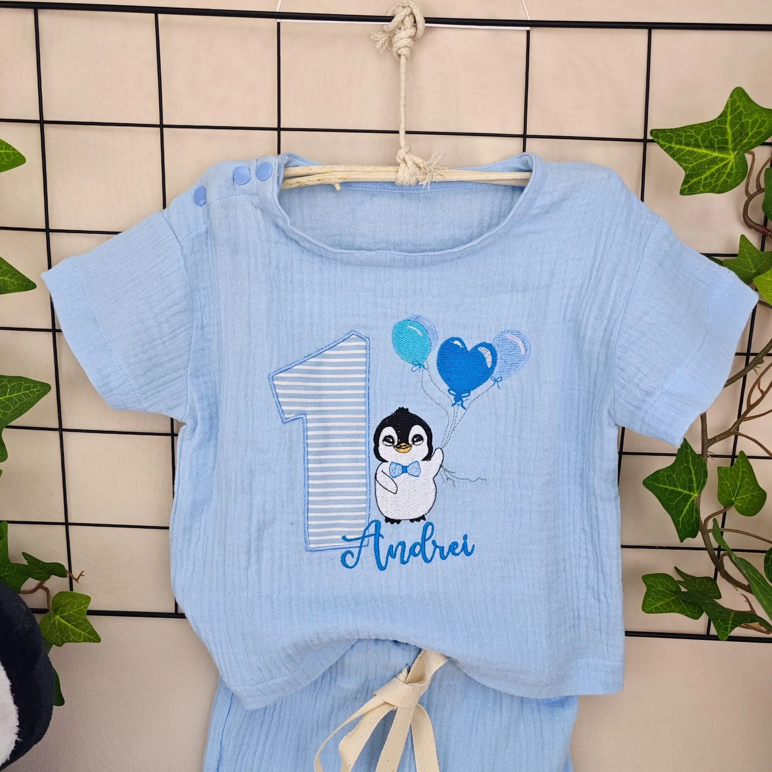 tricou muselina personalizat aniversar