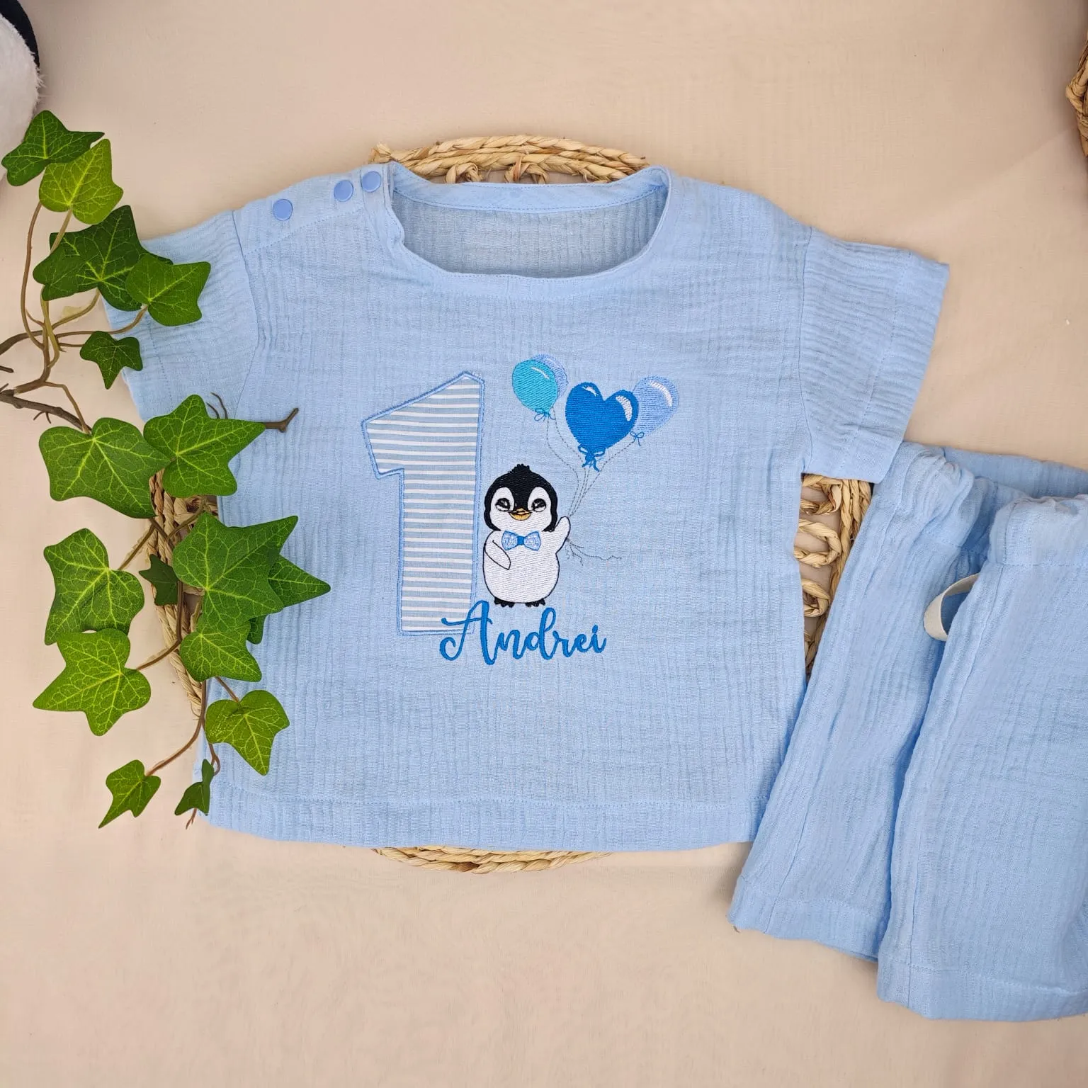tricou muselina personalizat aniversar