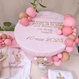 Cutie trusou botez ursulet baloane