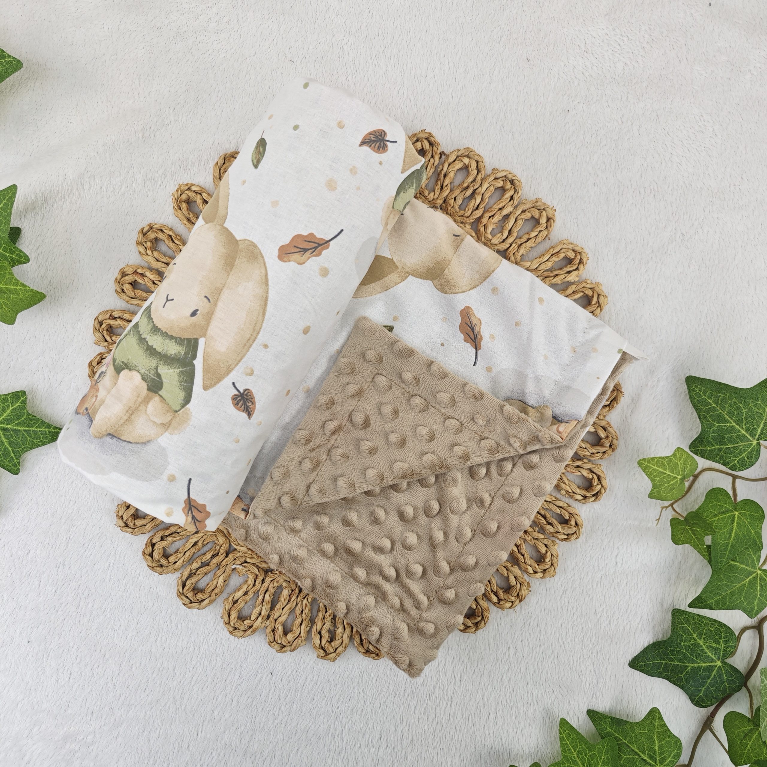 paturica minky, paturica plus bumbac, paturica pufoasa, produse pentru copii si bebelusi, paturici naturale si baby friendly, paturica din muselina personalizata pentru nou nascuti