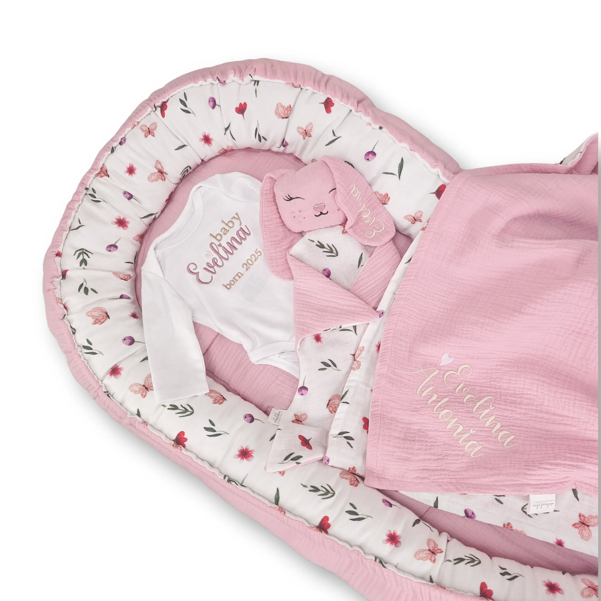 imagine cu babynest pentru bebelusi. cuib nou nascuti pentru dormit, co-sleeping