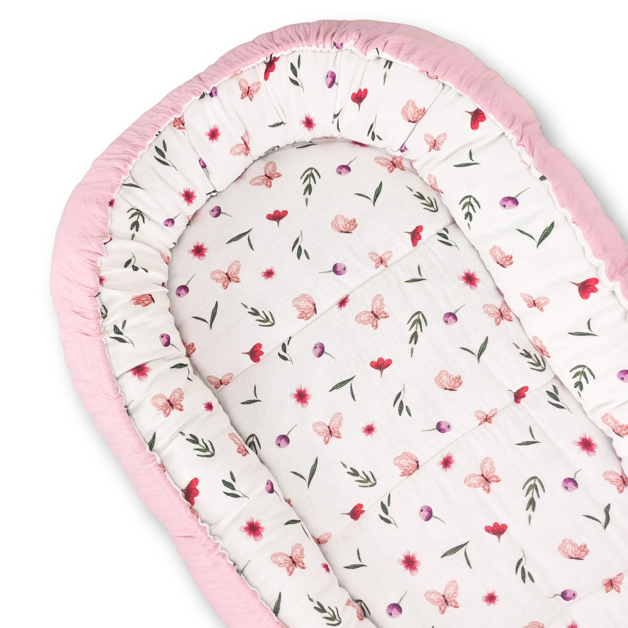 imagine cu babynest pentru bebelusi. cuib nou nascuti pentru dormit, co-sleeping