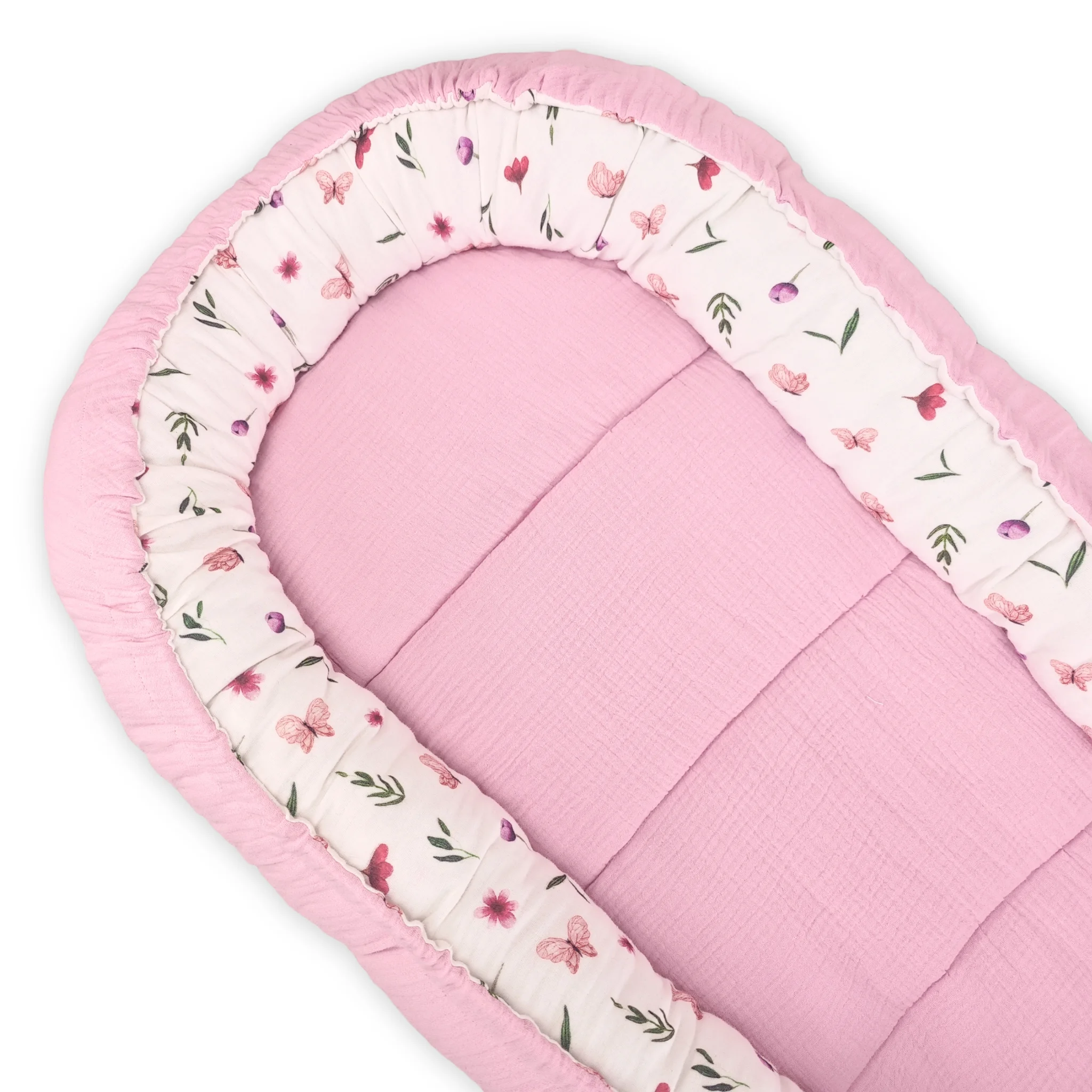 imagine cu babynest pentru bebelusi. cuib nou nascuti pentru dormit, co-sleeping