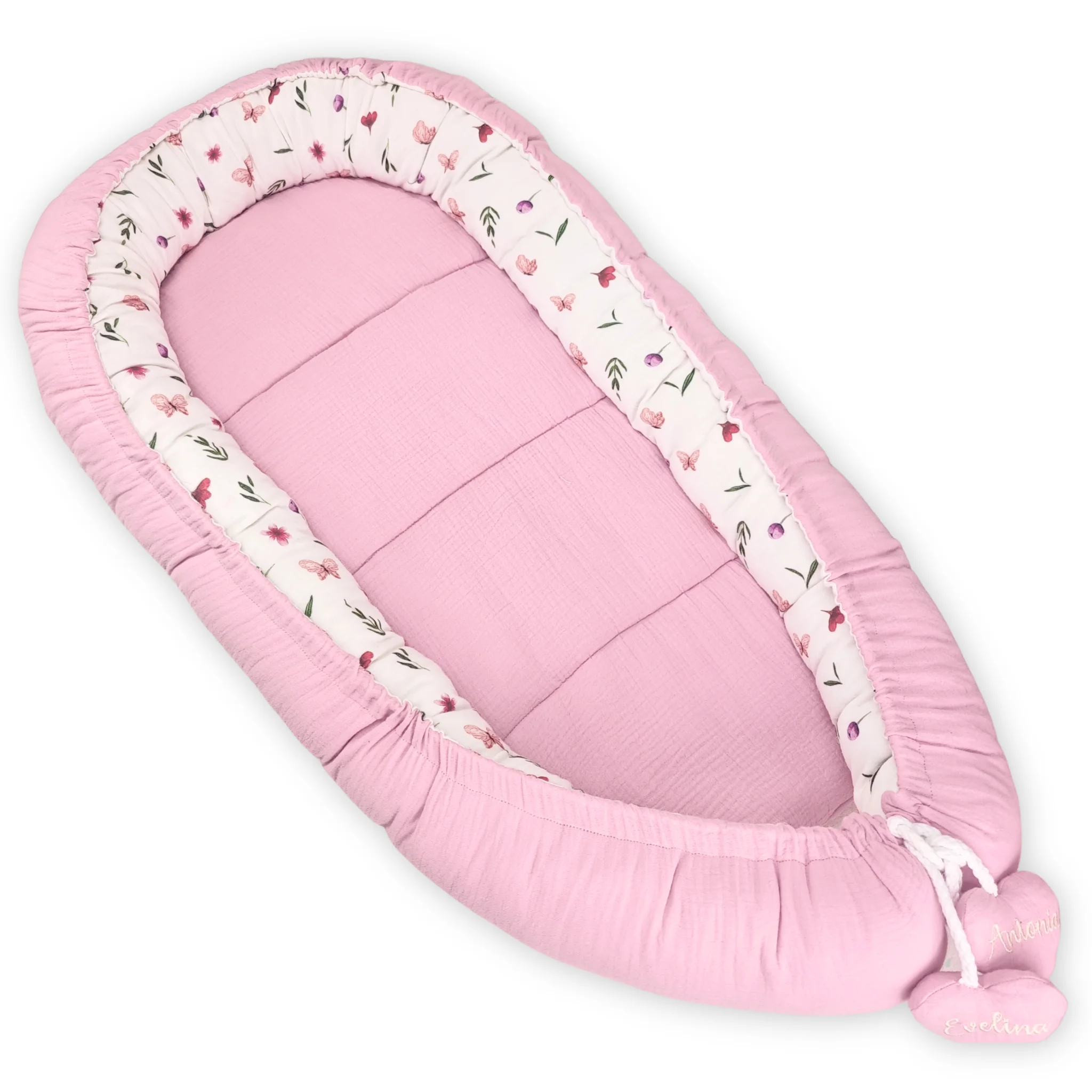 Babynest muselina, floricele - imagine 2