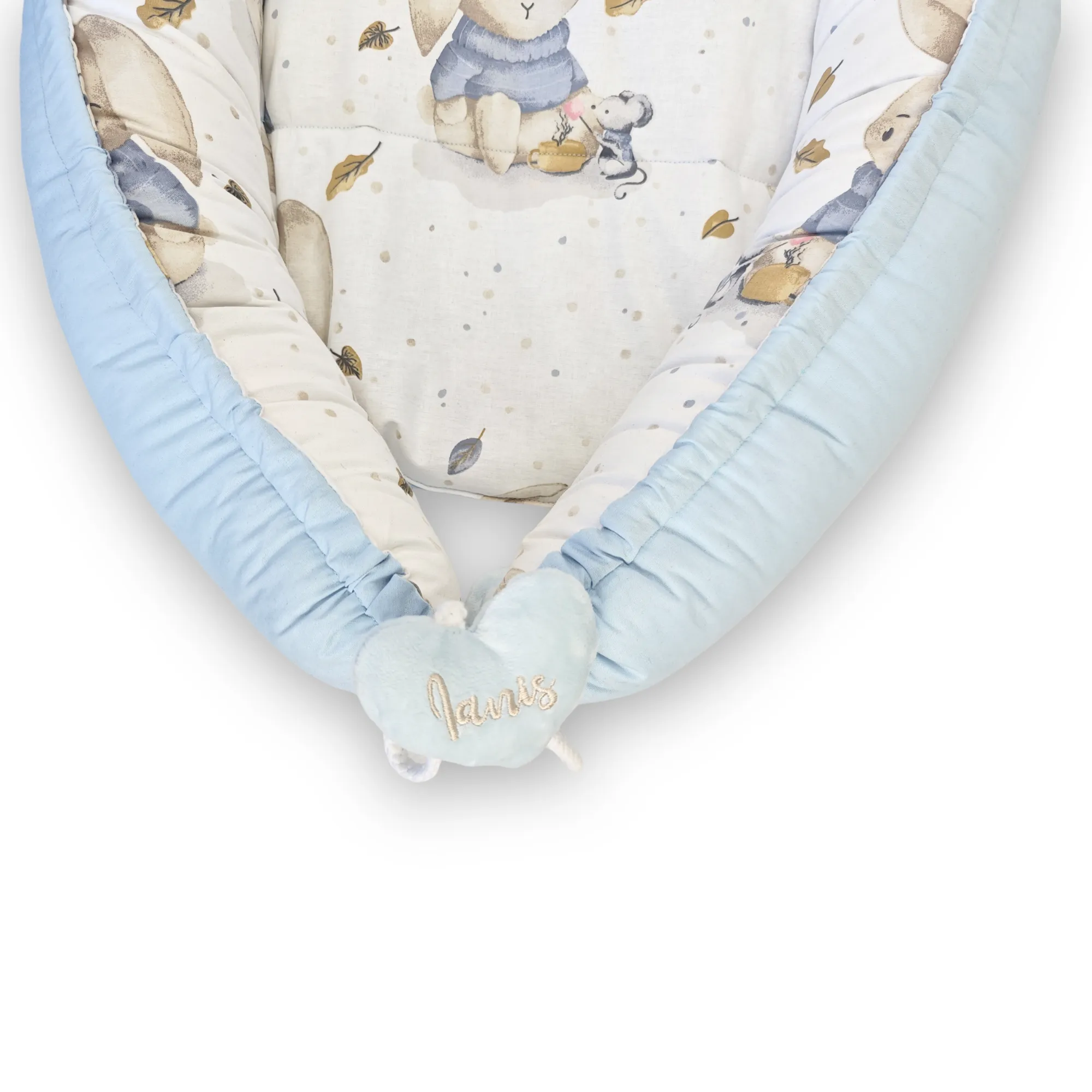 imagine cu babynest pentru bebelusi. cuib nou nascuti pentru dormit, co-sleeping