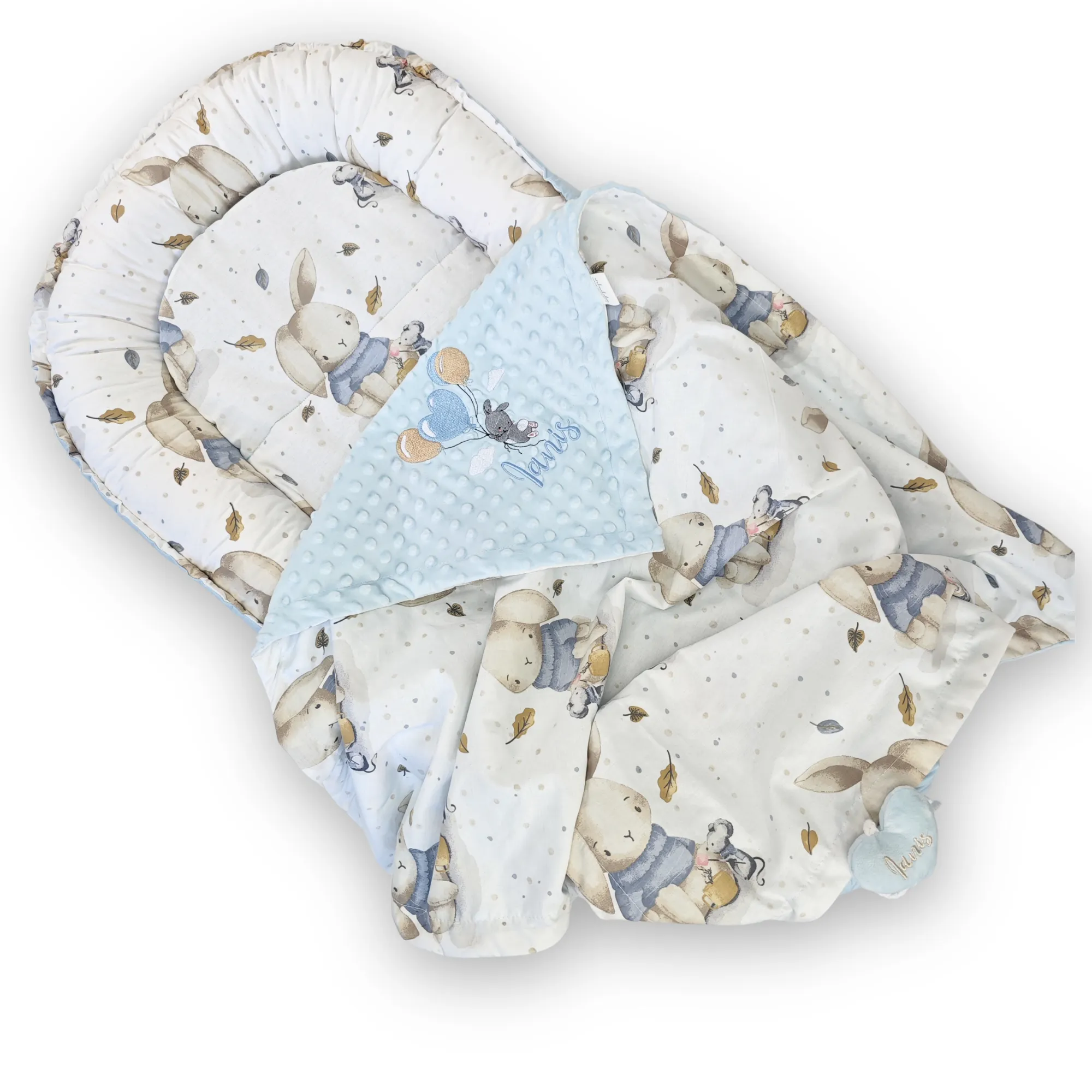 imagine cu babynest pentru bebelusi. cuib nou nascuti pentru dormit, co-sleeping